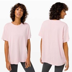 🌼Lululemon All Yours Boyfriend Tee - Porcelain Pink SZ 10